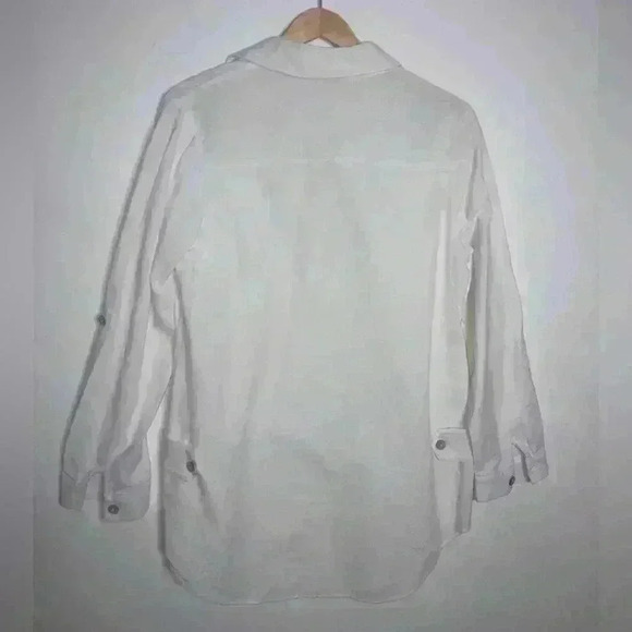 Soft Surroundings White Pullover Blouse - Picture 7 of 16